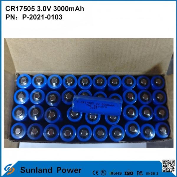 CR17505 3.0V 3000mAh For Smart Instruments Medical Equipment Transportation And Logistics Smart Furniture High-capacity Stable Discharge Performance