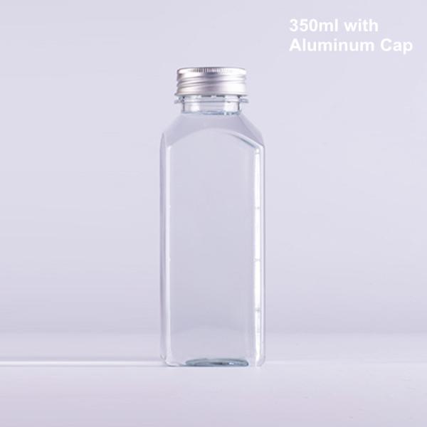 PET 1 Liter 8 Oz Square Plastic Bottles BPA Free ODM Beverage Juice