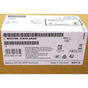 SIEMENS 6ES7193-7CA10-0AA0 SIMATIC DP, TERMINAL MODULE TM-EM/EM60C FOR ET200ISP, FOR HOLDING TWO ELECTRONIC MODULES, SPRING-LOADED TERMINALS, EX EB [IA GA/IB] IIC T4 GB, EX EB [IA IIIC DA] IIC T4 GB