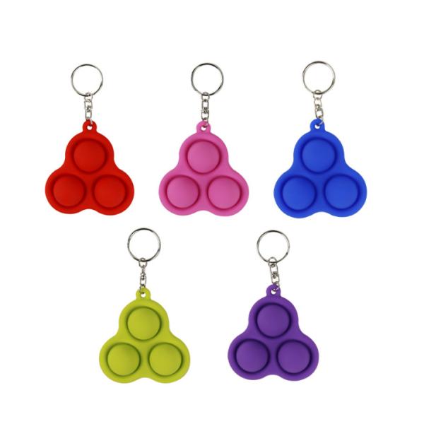 Brain Game 8cm EN71 Bubble Pop Keyring 21g concentration Training