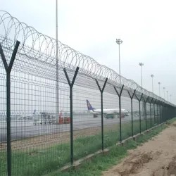 China 1830mm X 2000 mm Welded Wire Mesh Fence Panels with " V " Foldings wholesale