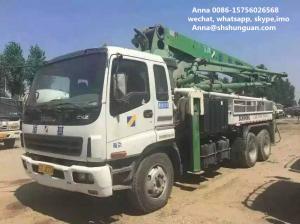 China 34m Boom Used Concrete Pump Truck , Germany Schwing Concrete Pump Truck wholesale