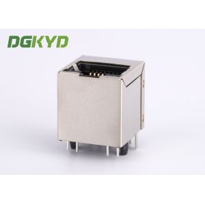 Customized Shield 180 Degree 100 BASE PoE RJ45 Ethernet Connector Module For Lan