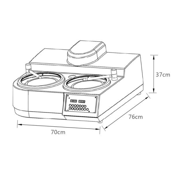 110V / 220V Double Wheel Grinder And Polisher Machine GP-2B