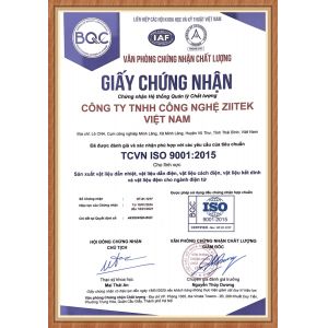 CÔNG TY TNHH CÔNG NGHỆ ZIITEK VIỆT NAM Certifications