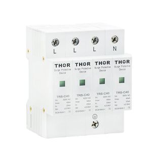 Buy cheap Indoor lightning arrester ac SPD 40KA power surge protection device from wholesalers