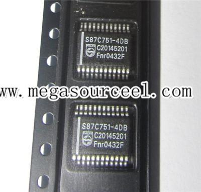 MCU Microcontroller Unit S87C751-4DB - Intel - CHMOS SINGLE-CHIP 8-BIT