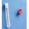 Clear Plastic Medical Laboratory Supplies  , Plastic Test Tubes With Caps Highly Polished for sale