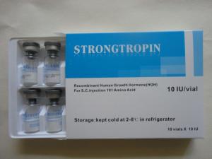 China Strongtropin 10iu HG 2ml Vial Box With Leaflet Printing wholesale
