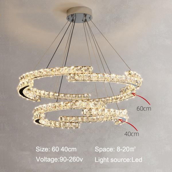 Luxury Crystal Ceiling Lamp Suitable for Living Room Bar Bedroom Ceiling Lamp(WH-CA-102)