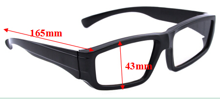 Masterimage 3D Glasses Circular Polarized Lens Wide Angel Big Frame