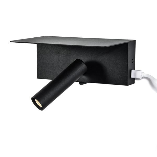 Special for simple hotel engineering multifunctional bedside wall light USB charging LED reading wall light