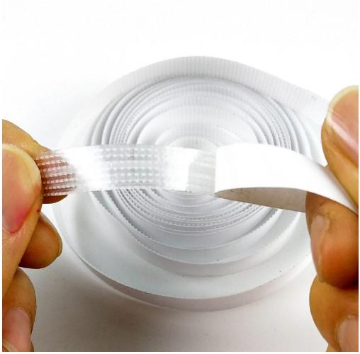 Quality 1/3" 8mm Hook And Loop Tape Roll / Sticky Back Hook And Loop Fastener for sale