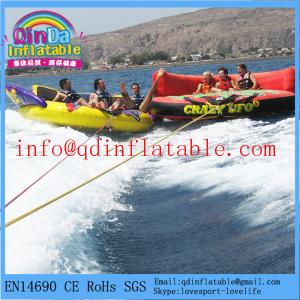 China Crazy Inflatable Boats pour Water Ski Sports inflatable UFO/inflatable water towable wholesale