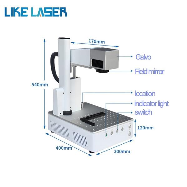 Like-Laser Fiber Laser Marking Mopa Color Metal Mobile Phone Logo Plastic Engraving Cutting Machine