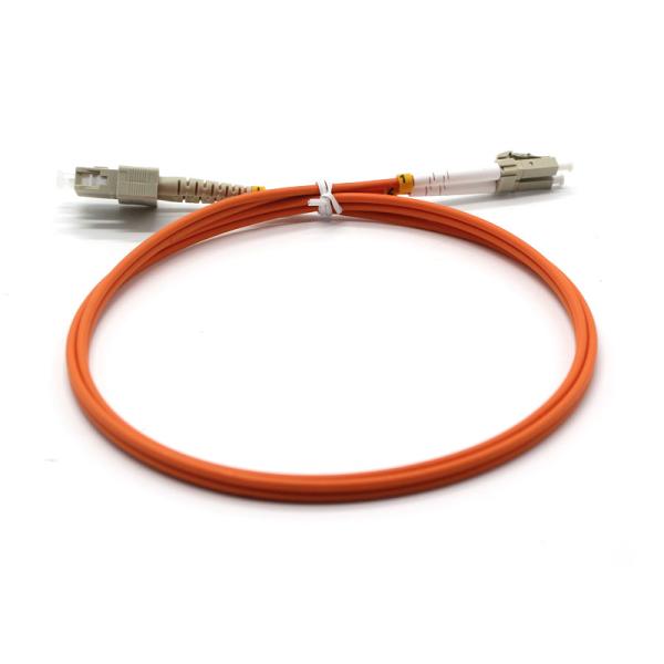 SC UPC-LC UPC Fiber Optic Patch Cord Multi Mode Simplex 3.0mm Lzsh Cable