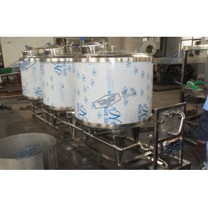 CIP Cleaning System Soft Drink Processing Line Semi Auto With 500L Tank