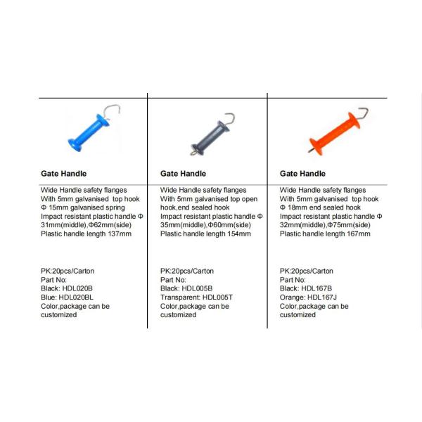 Cattle Cow Horse Sheep Farm Electric Fencing Gate Handle Husbandry Electric Fencing Handles