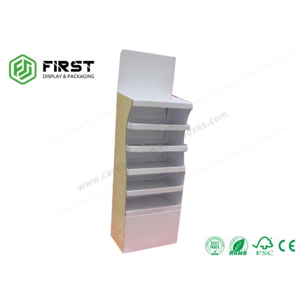 Customized POP Cardboard Floor Standing Display Units Foldable Cardboard Floor Display