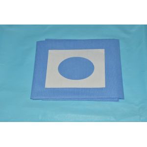 Buy cheap Against Blood Medical Sterile Fenestrated Drape , Operating Room Drapes 48gsm from wholesalers