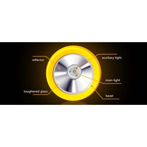 Waterproof Underground Cordless Cap Lamp Mining 216 LUM 1.67W With Black Body