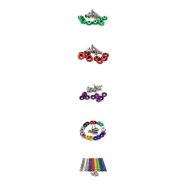 Custom Colorfully Anodized Aluminum DIN 7991 Hex Countersunk Head Machine Screw For RC Toys