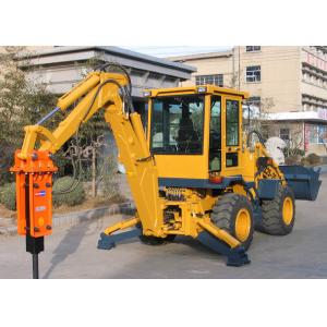 China Small Hydraulic Backhoe Loader With Hammer Double Pumps Confluence 50KW Power WZ25-20 wholesale