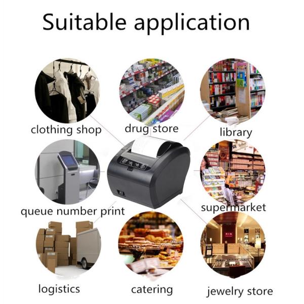 Mechanism RS-232 Interface Thermal Receipt Printer With Auto Cutter