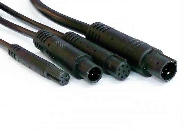 Quality PVC Male / Female 4 Pin Mini Din Cable Backup Camera Cable , OD 3.3mm - 5.0mm for sale