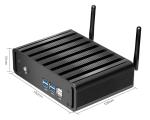USB VGA WIFI LAN Fanless Mini Desktop I3 5005U Win10 Linux DDR3L RAM