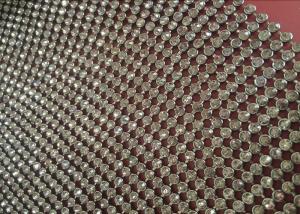 China Gunmetal Crystal Rhinestone Metal Sequin Fabric Decoration Cloth CE Approved wholesale