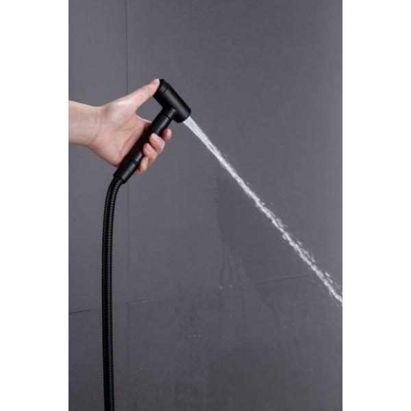 Rotation Matte Black Wall Mount 4way Rain Shower Faucets