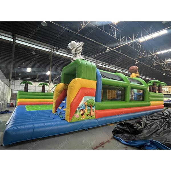 Funny Crazy Ride Amusement Park Games Animal Bg Bouncer Obstacle Course Slide Inflatable Theme Park