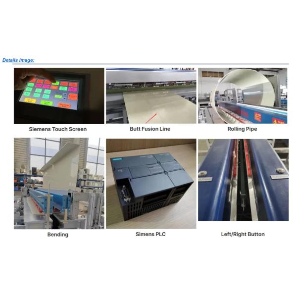 HDPE Sheet Welding Bending Machine Plastic Auxiliary Equipment Multi Layer