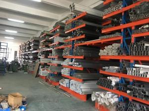 Industrial Double Side Arm Cantilever Metal Rack For Architecture Material Supermarket