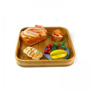 China Square Odm Bamboo Tea Tray Fruit Coffee Serving Party Dinner Plates on sale