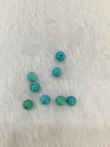 China Semi Precious American Blue Turquoise Beads 8mm natural round gemstone wholesale