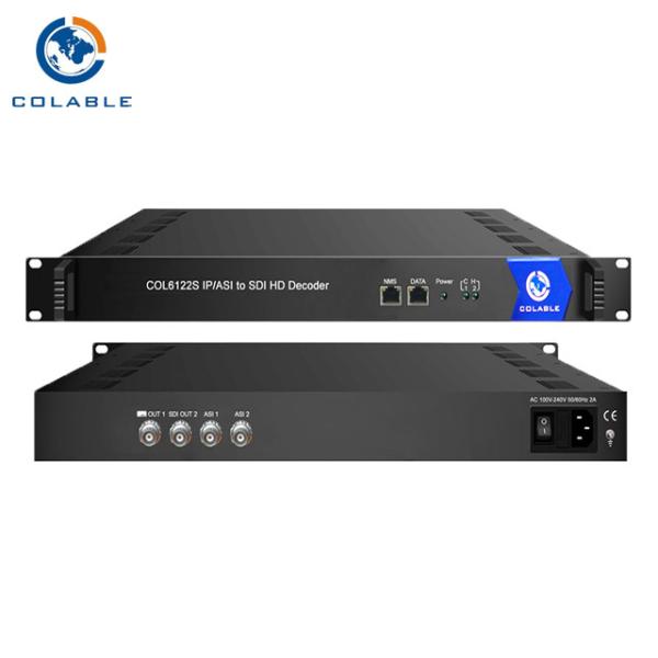 Quality IP To SDI Converter Integrated Receiver Decoder Asi To Sdi Decoder 2 IP Input And 1 IP Output for sale