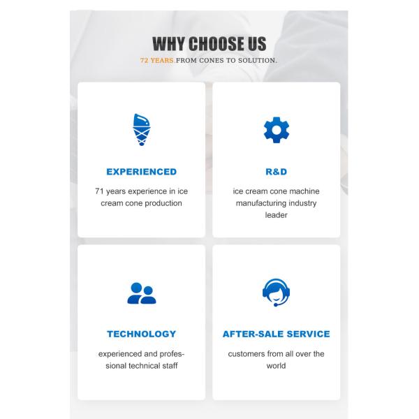 High Speed Corn Wafer Sugar Cone Production Line With Stainless Steel Texture , 107 Baking Plates