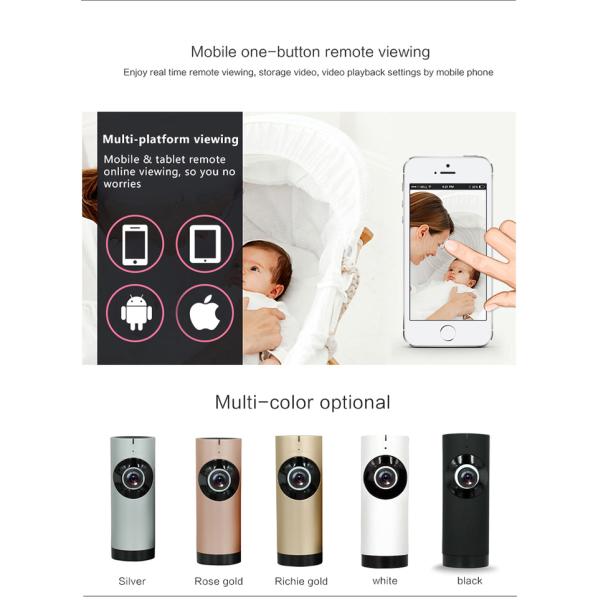 Smart Net WIFI Wireless 180 Degree Panoramic IP Camera 720P HD Video View