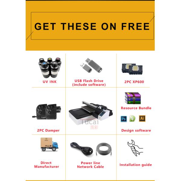 Printhead 60 x 90CM Digital UV Printer Digital Printing Machine 280KG