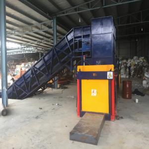 China Scrap Pet Bottle Recycling Baler,Waste Paper Horizontal Baler,semi-auto baling machine wholesale