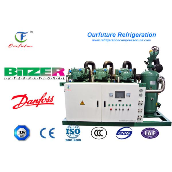 100hp Chicken Blast Freezer Screw Compressor Unit 415V/3/60Hz