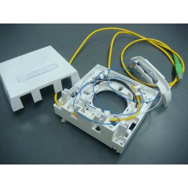 Fiber Optic Termination Wall Socket Single Family Unit For RJ45 And SC 86Type Mounting Box
