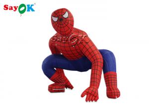 China Super Hero 2.5m Red Inflatable Spiderman For Ceremony Decoration wholesale