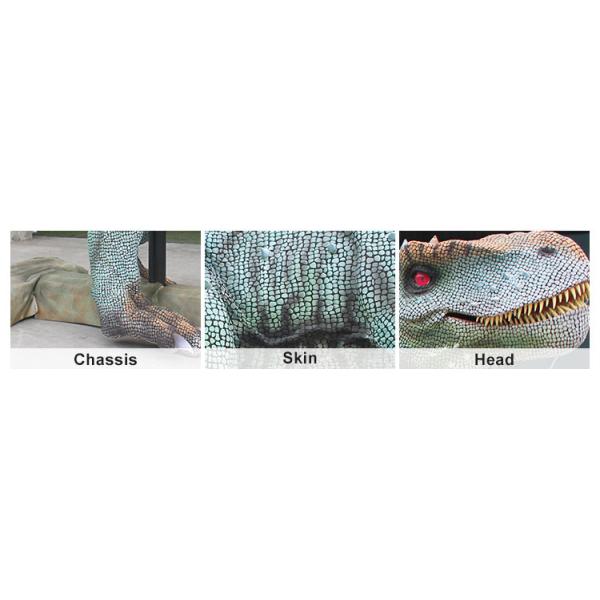 Photorealistic Stage Running Realistic Dinosaur Diorama Waterproof And Sun Protection