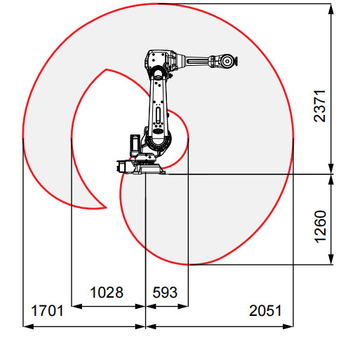 Abb Irb 4600 Weight 60kg Spraying Electronic Robotic Arm Vision System Camera