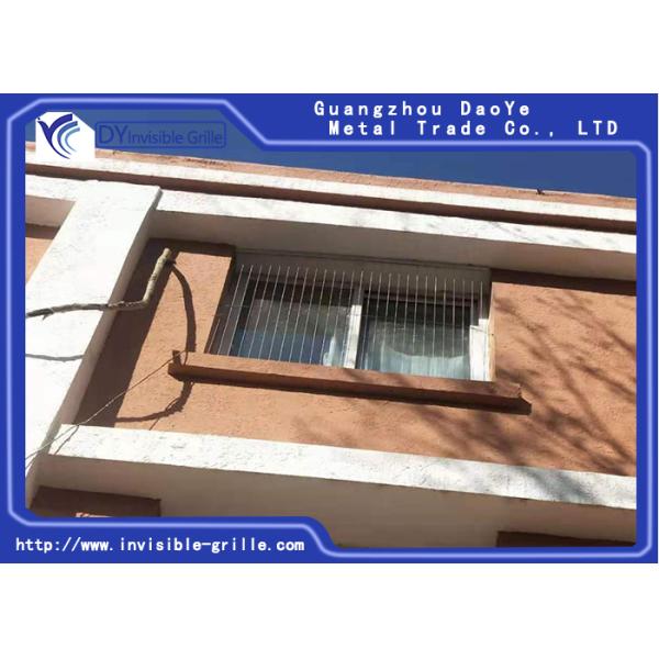 Invisible Grille Installed As Staircase Railing Swimming Pool Safety Railing Fencing