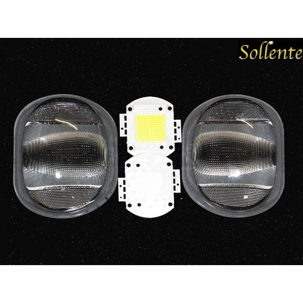 Road Light COB LED Modules With Wide Angle 160*70 Degree Glass Lens
