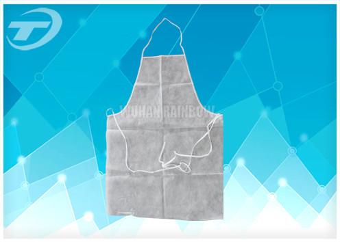 Quality White Color Polythene Plastic Disposable Aprons 9 X 107 Cm Waterproof for sale